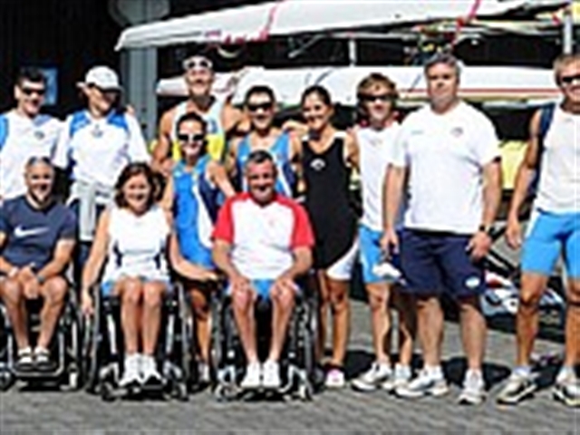 Squadra di Adaptive Rowing ed Allenatori